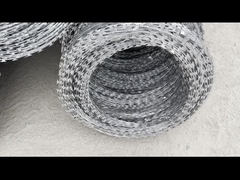 Hot Dipped Galvanized Barbed Tape Concertina Coil Razor Wire for Security Fence