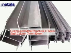 Coluna de aço de viga H de estrutura metálica personalizada 7 mm-40 mm