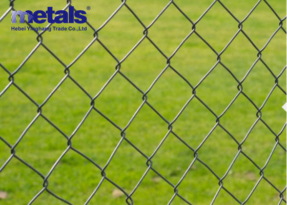 Buy 7 Feet Galvanized Chain Link Mesh Fence Dimond Shape Opening Fence ODM online manufacture