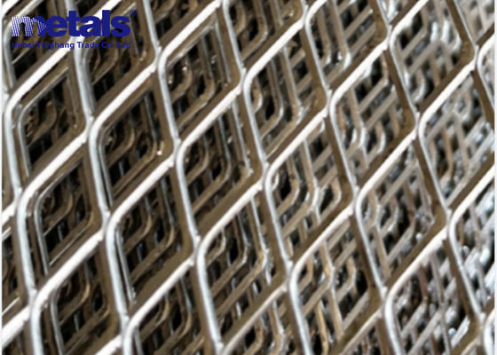 Buy Heavy Black Steel Expanded Metal Mesh Sheet Catwalk Grating High Tensile online manufacture