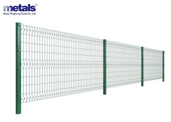 Buy Galvanized Steel Metal Garden Fence PVC Coated Green 3d V Triangle Bending Curved Welded Wire Mesh Fence Panel online manufacture
