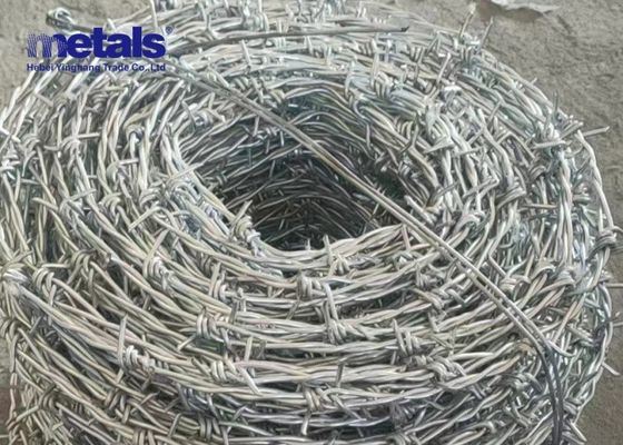 Buy Galvanized 12.5 Gauge Single Strand Barbed Wire Fence Roll Pvc Coated Barbed Wire Fence online manufacture