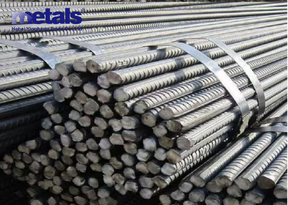 Buy Deformed Threaded Steel Reinforcement Bars For Construction Concrete HRB400 online manufacture