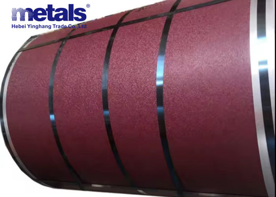 Buy Matt Pre-Painted Color Coated Steel Coils 0.4x1250mm Textured Surface PPGI RAL 7024 online manufacture