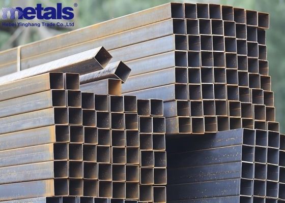 kopen Zwarte vierkant rechthoekige 5 mm koolstofstaalbuis Metalen bouwmaterialen online manufacture