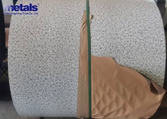 Modèle de pierre PPGI feuille revêtue de couleur en acier galvanisé bobine PVDF