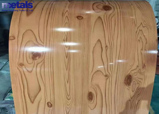 Galvalume PPGI prépeint bobines en acier à grains de bois 1,0 mm x 914 mm