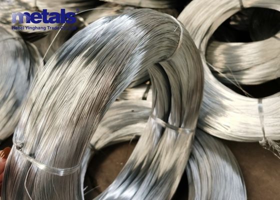 Couche de zinc liant les fils de fer électro-galvanisés BWG22 8