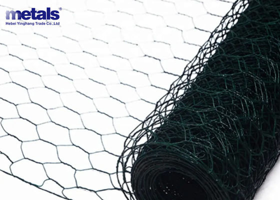 Métal en treillis métallique hexagonale double tordu pour boîte en gabion enduit en PVC