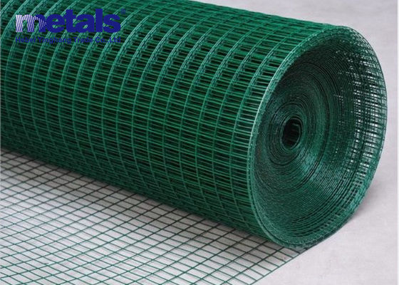 Panneaux de treillis soudés revêtus en PVC Clôture en fil de fer Vert 1/2 pouce 4 pieds