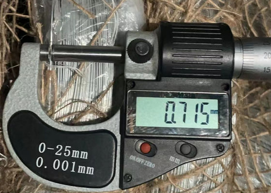 BWG22 Fil électro-GI galvanisé en acier à faible teneur en carbone OEM