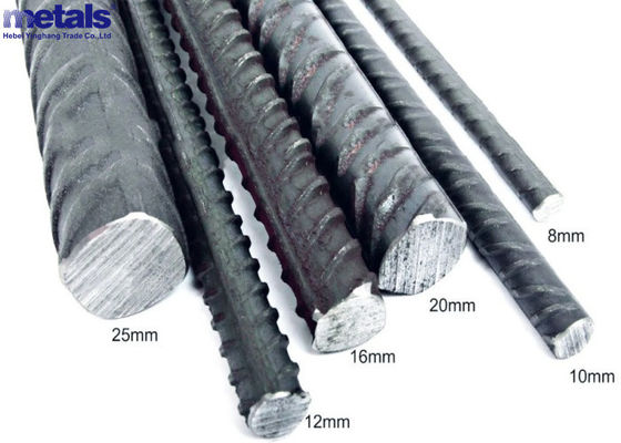 Hrb400 Hrb500 Barres en acier déformées pour la construction 12 mm