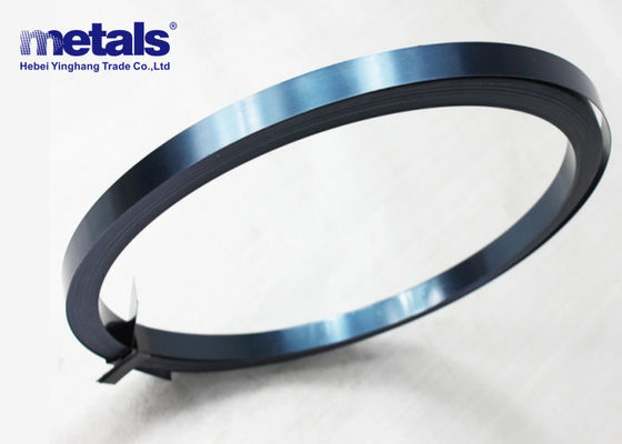 Bandes d'emballage en acier métallique noir bleu 0,5x16 mm 0,5x19 mm 0,8x32 mm 0,9x25 mm