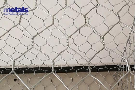 1 pouce de taille hexagonale filet de fil en acier galvanisé en argent