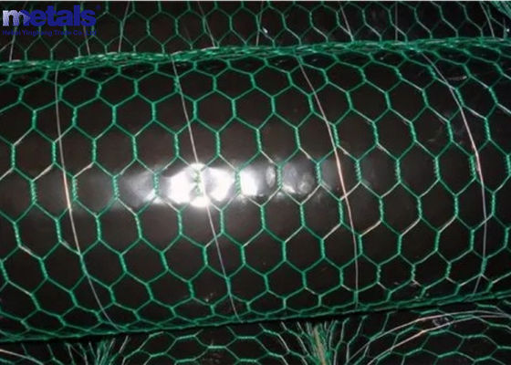 Réseau de fil hexagonal revêtu de PVC résistant à la corrosion 1/2