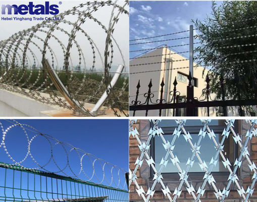 Poland 900mm Coil Thermal Concertina Razor Barbed Wire BTO-22