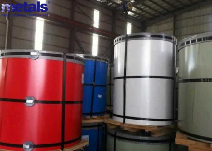 Close-up view of ColorMaster™ PPGI surface texture and finish